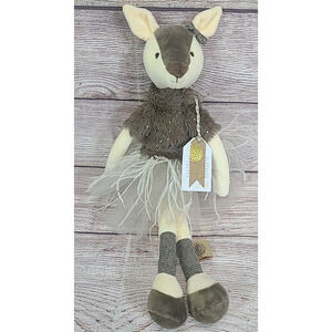 Debi Lilly Design Plush Ainsley Doe Deer Stuffed Animal Brown White 15.5" New